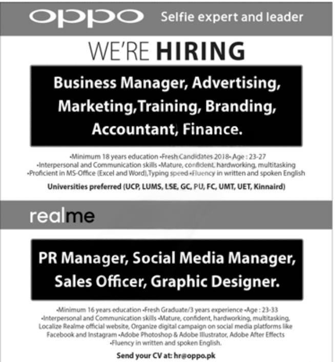 Exciting Career Opportunities at OPPO and realme – Apply Now!